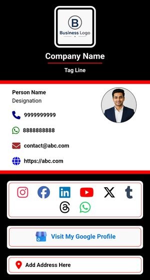 Digital visiting card template 4